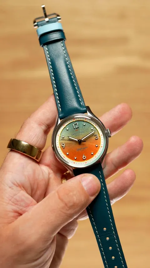 TikTok video still: Daytripper Season 2 EOS from Trafford Watch Co, unboxed.